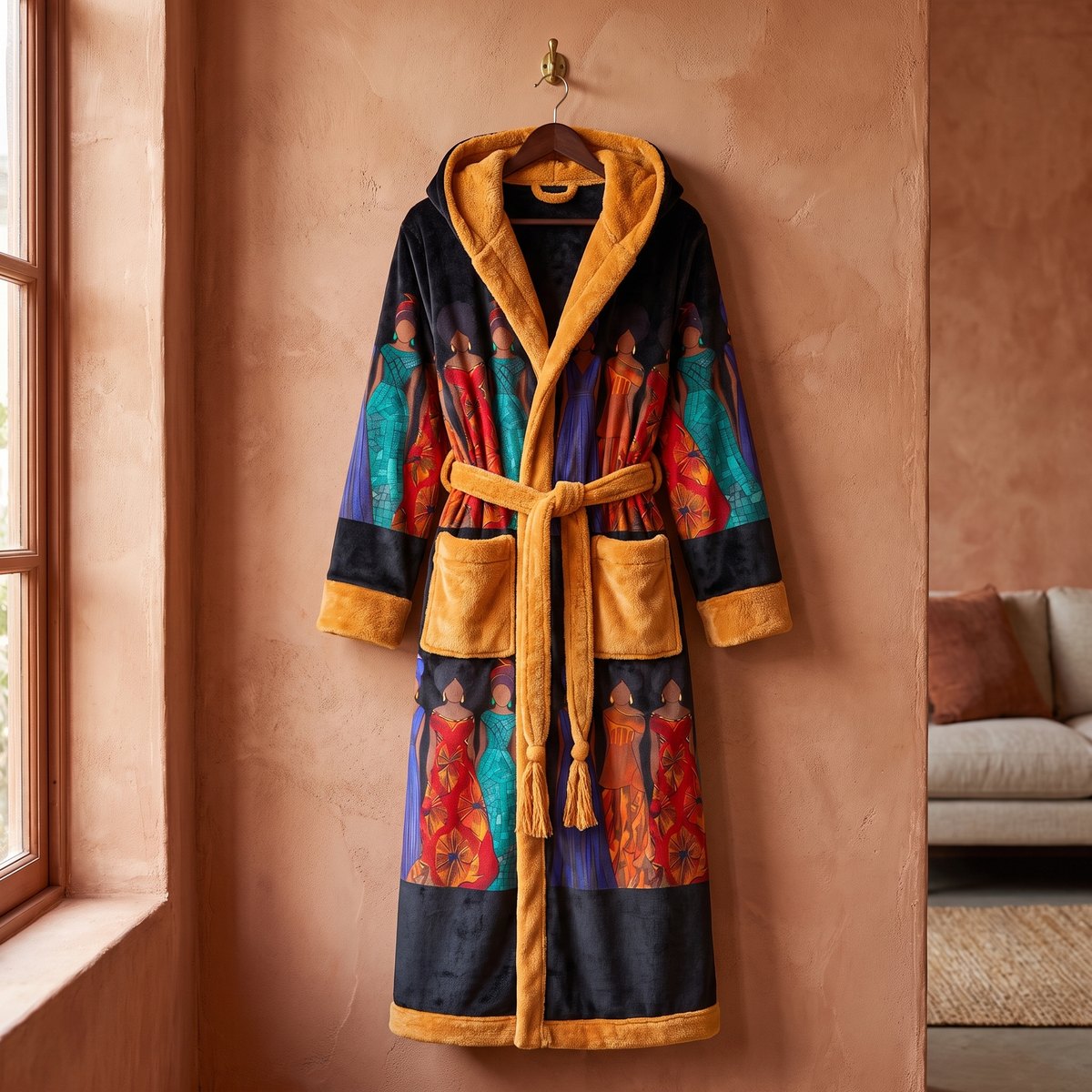 Rootwarm heated culture robe, front